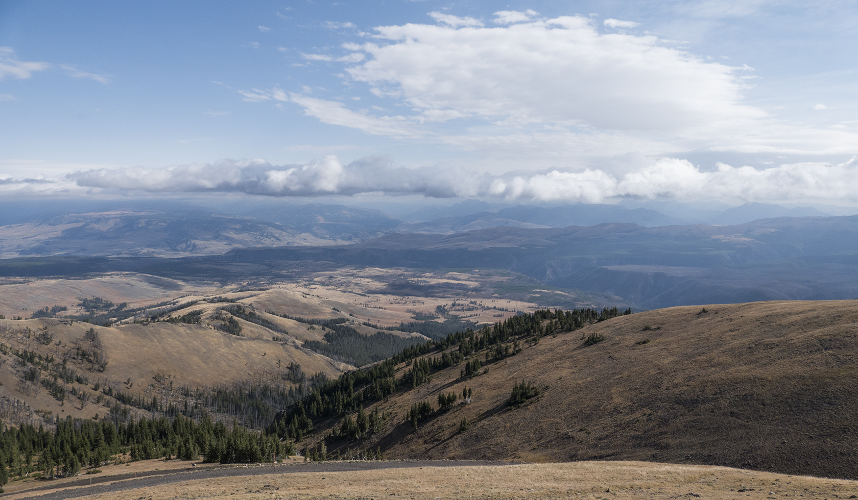 Mount Washburn from Dunraven Pass