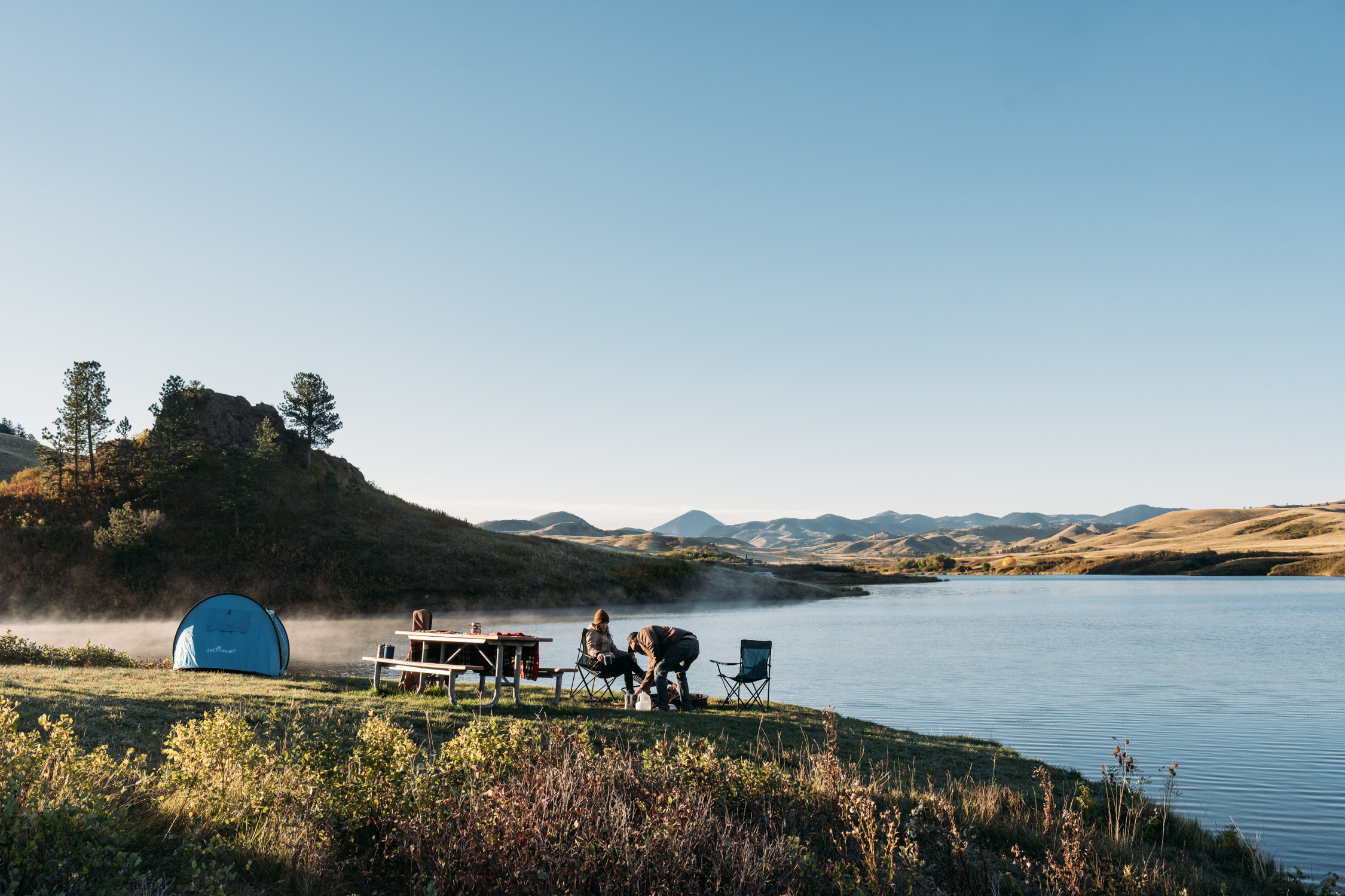 Early Winter Yurt Life in Makoshika State Park